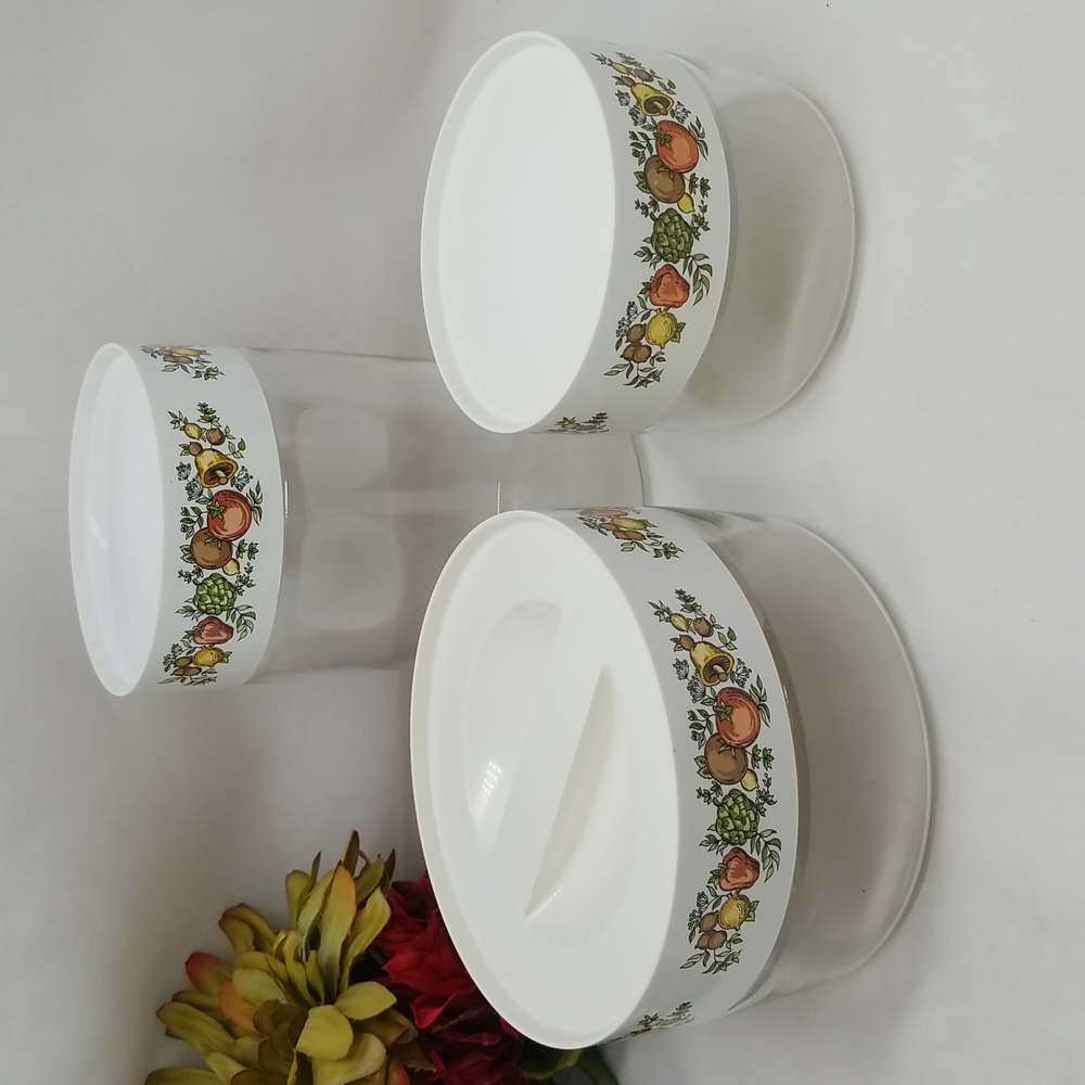 Pyrex Ware Spice of Life Canister Set